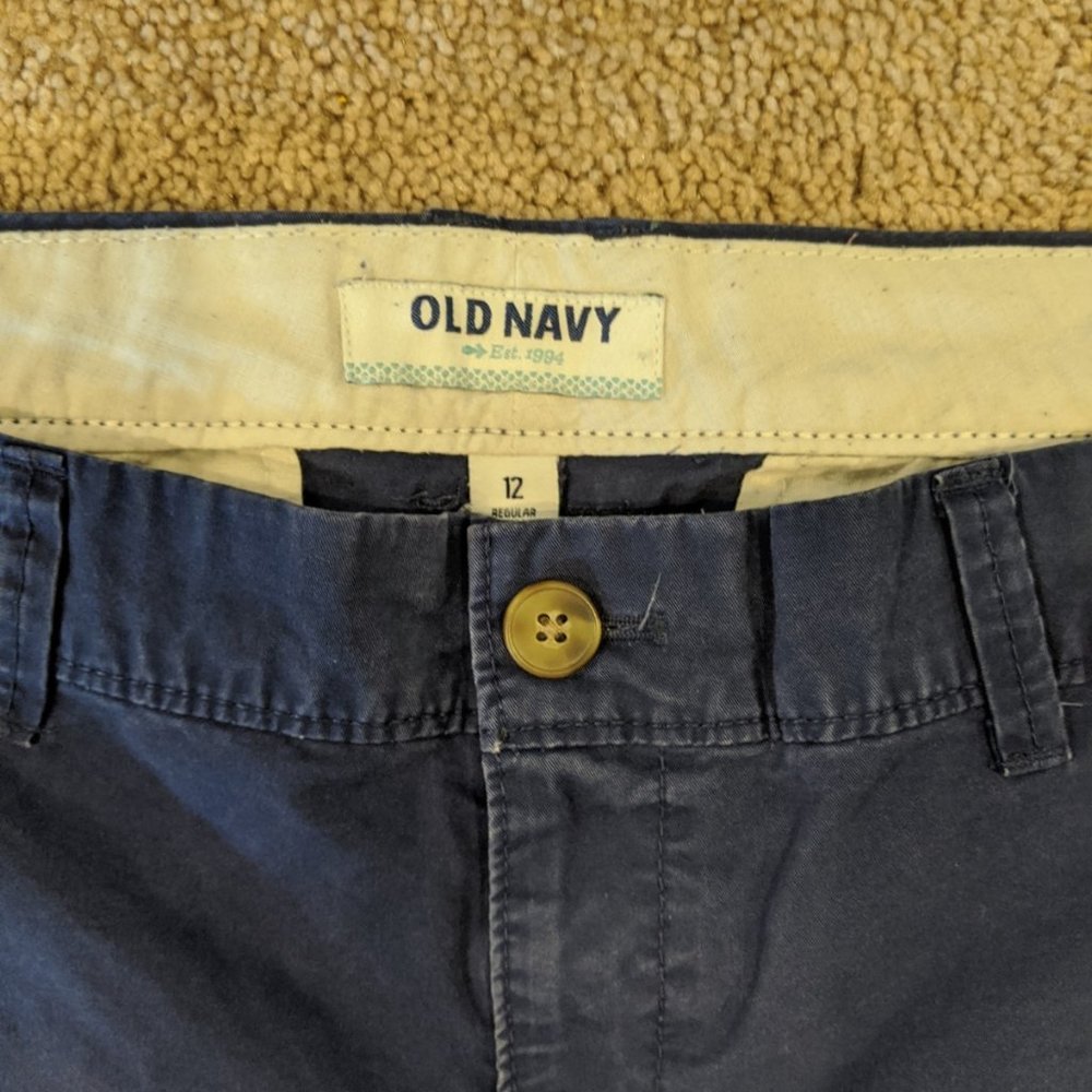 Old Navy, Blue Kakhi Shorts